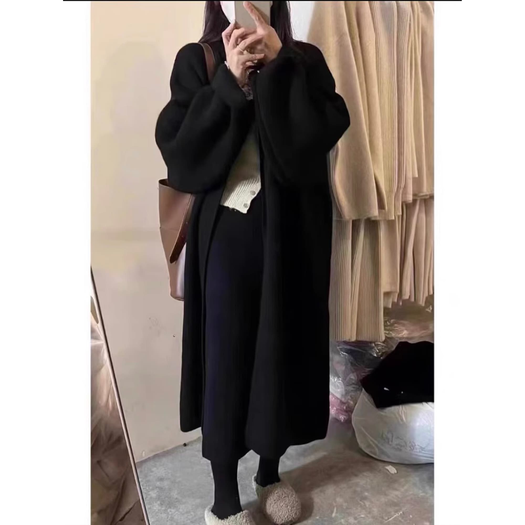 Alpaca Blend Maxi Cardigan